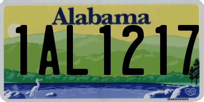 AL license plate 1AL1217