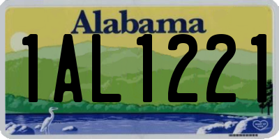 AL license plate 1AL1221