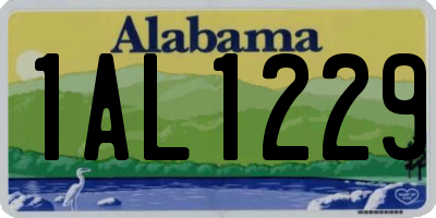 AL license plate 1AL1229