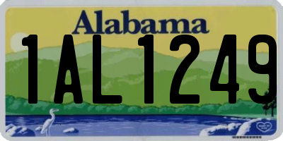 AL license plate 1AL1249