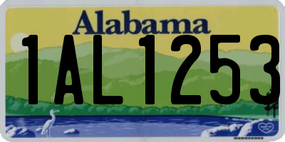 AL license plate 1AL1253