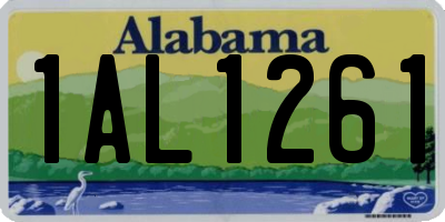 AL license plate 1AL1261