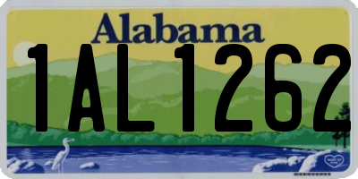 AL license plate 1AL1262