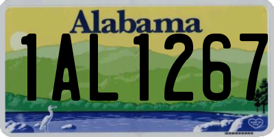 AL license plate 1AL1267