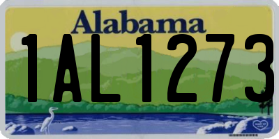 AL license plate 1AL1273