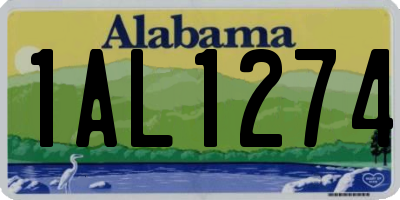 AL license plate 1AL1274