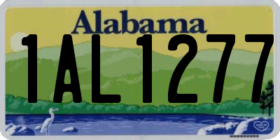 AL license plate 1AL1277
