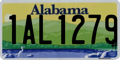 AL license plate 1AL1279