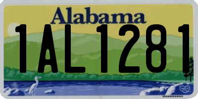 AL license plate 1AL1281