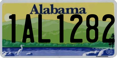 AL license plate 1AL1282