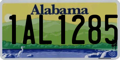 AL license plate 1AL1285
