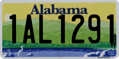 AL license plate 1AL1291
