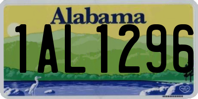 AL license plate 1AL1296