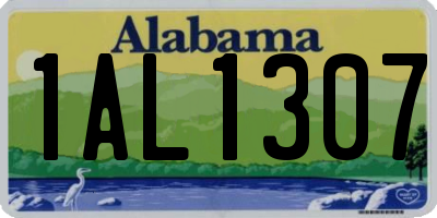 AL license plate 1AL1307