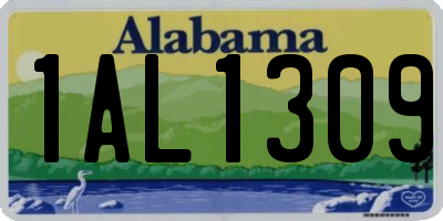 AL license plate 1AL1309