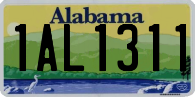AL license plate 1AL1311
