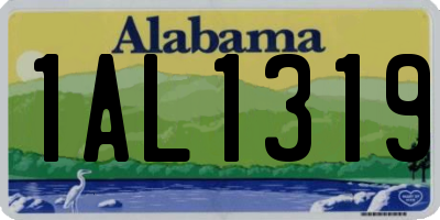 AL license plate 1AL1319