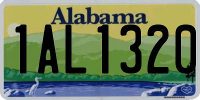 AL license plate 1AL1320