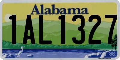 AL license plate 1AL1327