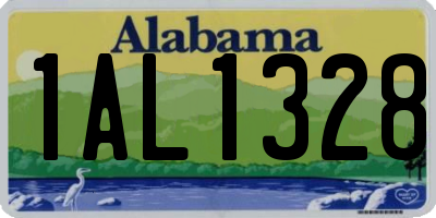 AL license plate 1AL1328