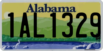 AL license plate 1AL1329