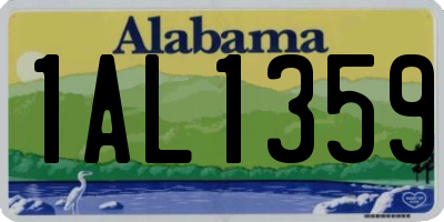AL license plate 1AL1359