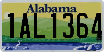 AL license plate 1AL1364