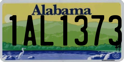 AL license plate 1AL1373