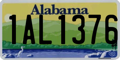 AL license plate 1AL1376