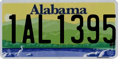 AL license plate 1AL1395
