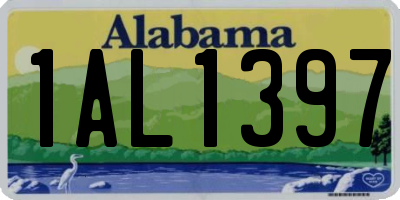 AL license plate 1AL1397