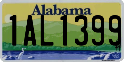 AL license plate 1AL1399