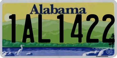 AL license plate 1AL1422