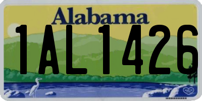 AL license plate 1AL1426