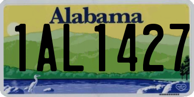 AL license plate 1AL1427