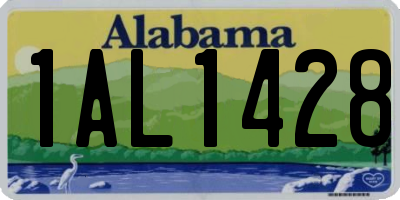 AL license plate 1AL1428