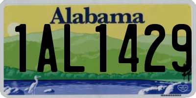 AL license plate 1AL1429