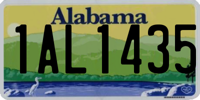 AL license plate 1AL1435