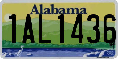 AL license plate 1AL1436
