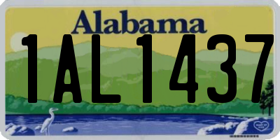 AL license plate 1AL1437