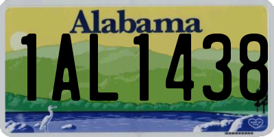 AL license plate 1AL1438