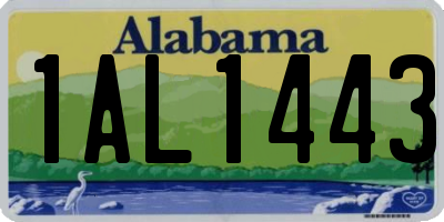 AL license plate 1AL1443