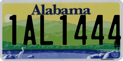 AL license plate 1AL1444