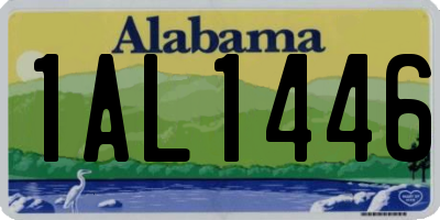 AL license plate 1AL1446