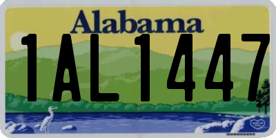 AL license plate 1AL1447