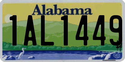 AL license plate 1AL1449