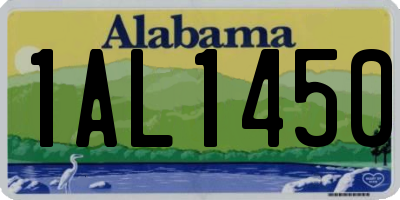 AL license plate 1AL1450