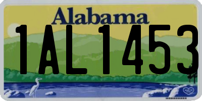 AL license plate 1AL1453