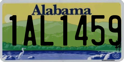 AL license plate 1AL1459
