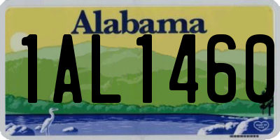 AL license plate 1AL1460